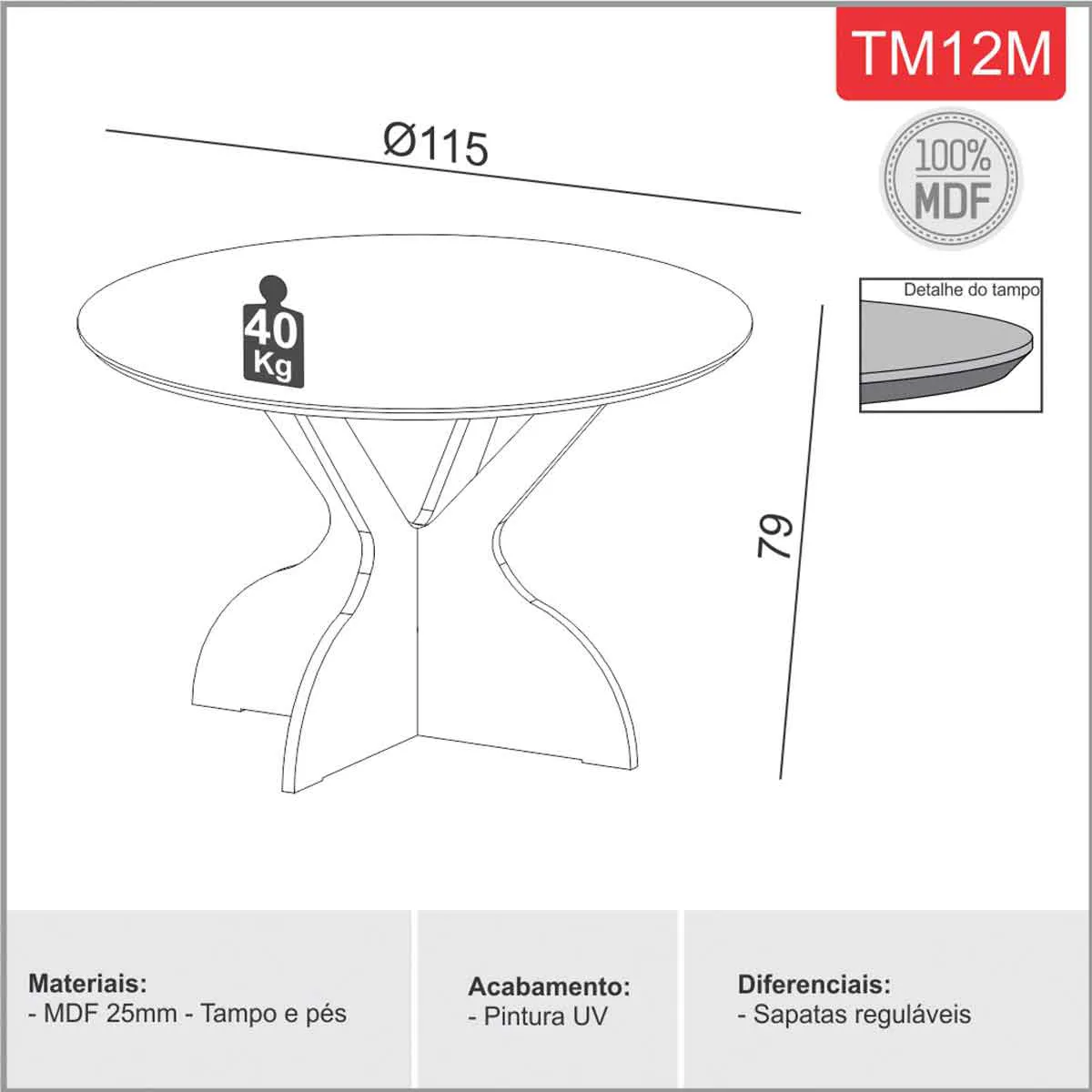 Mesa redonda TM12