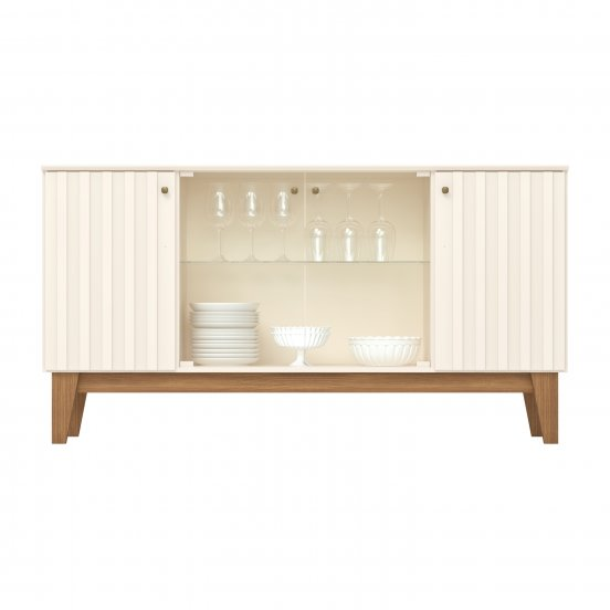 Buffet Eiffel 4 PORTAS OFF WHITE/NATURE