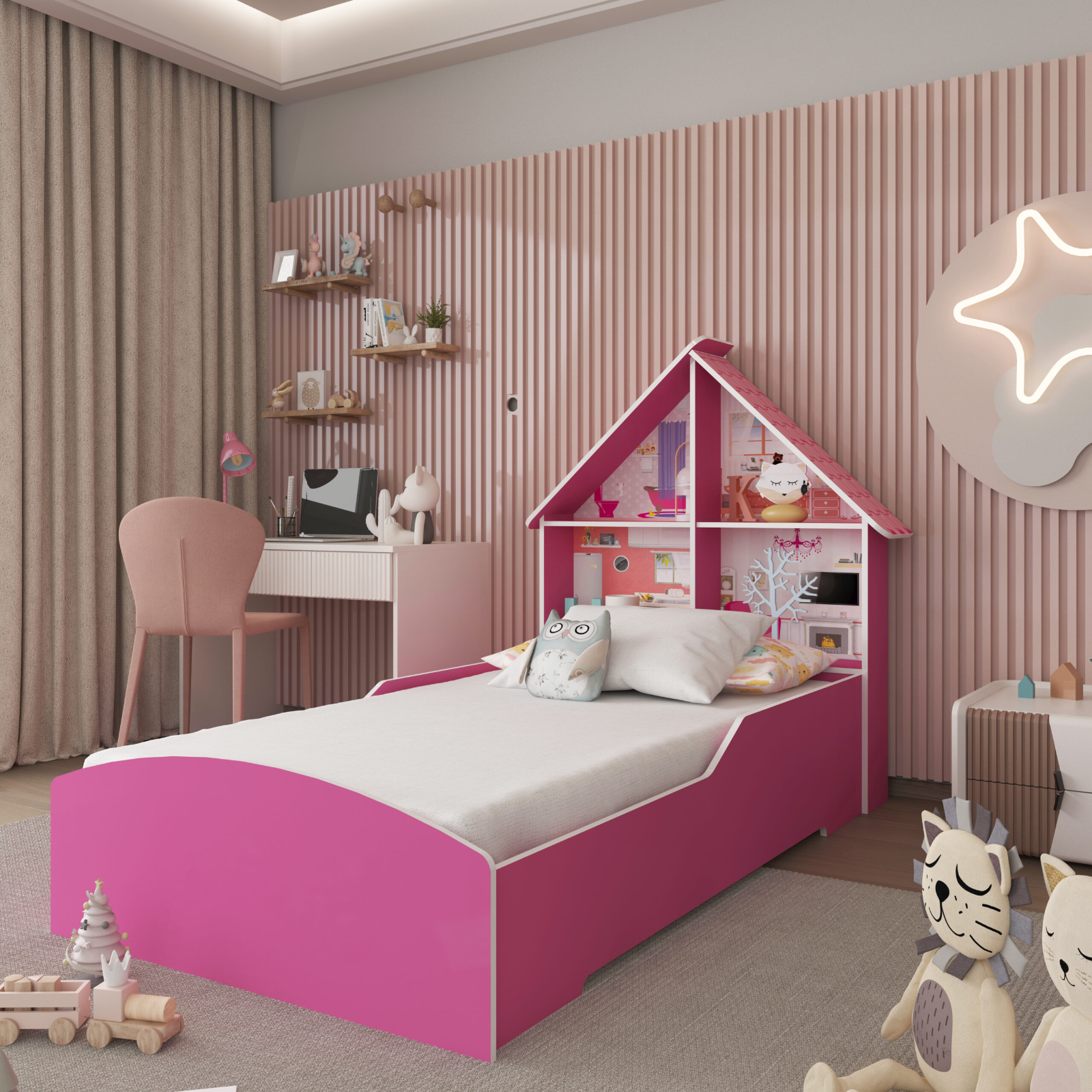 Cama Casinha Pink